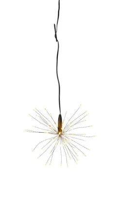 FIREWORK Hängande dekoration 16cm 80LED Svart