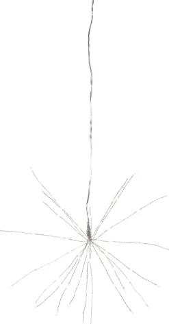 FIREWORK Hängande dekoration 26cm 60LED Dagljus Silver