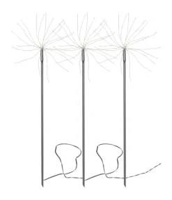 FIREWORK 3-Pack Utedekoration 65cm 180LED Silver IP44