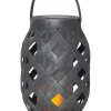 FLAME Solcellsdekoration 23cm Grå IP44