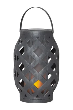 FLAME Solcellsdekoration 23cm Grå IP44