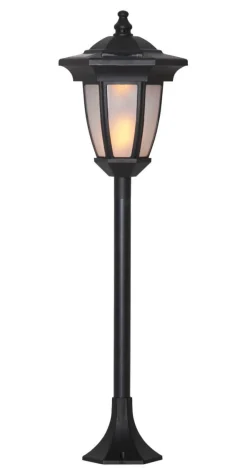 FLAME Solcellsdekoration 63cm Svart IP44