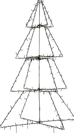 FOLDY Dekorationsträd Utomhus 200LED 125cm Svart IP44