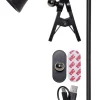 FUNCTIONAL Bord/Vägg/Klämmlampa USB-Laddbar 38cm Svart