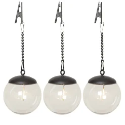 GLOBE Solcellsdekoration 29cm Transparent