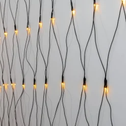 GOLDEN WARM WHITE Ljusnät 200LED 3x3m Varmvit/Svart IP44