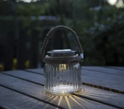 JAMJAR Solcells-Lykta 11,5cm Transparent