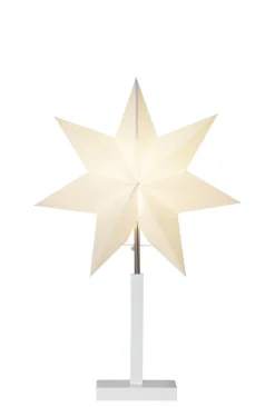 KARO Stjärna på fot 52cm Vit