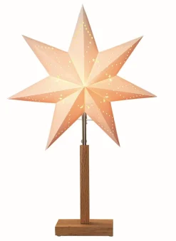 Karo Stjärna på fot 55cm Vit