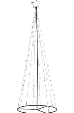 LIGHT TREE Utomhusdekoration 75cm 170LED IP44 Svart