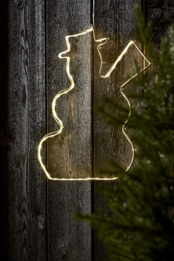 LUMIWALL Siluett Snögubbe 46cm 60LED IP44