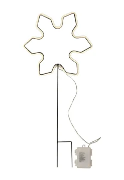 NEONSNOWFLAKE Utomhusdekoration Batteri 60cm Vit IP44