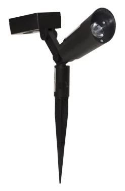 POWERSPOT 2-PACK Solcells-Spotlight 15cm Svart