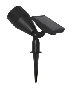 POWERSPOT Solcells-spotlight 15cm Svart IP44