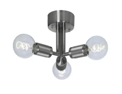 RILLE Taklampa 3L 27,5cm Borstad krom
