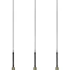 SADDLE Taklampa 3L 68cm Mässing/Svart