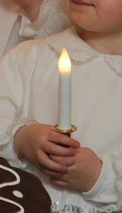 Santa Lucia Tärnljus Guld