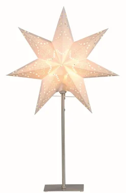 Sensy Stjärna på fot 55cm Vit