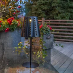 SOLA Solcellslampa 35cm Svart