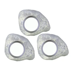 STONELIGHT 3-Pack Dekorationssten 10cm Grå 12V IP44