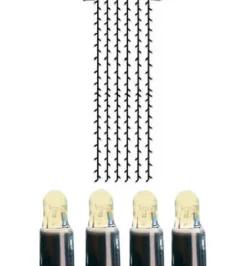 SYSTEM LED EXTRA Ljusgardin 4m 204LED Varmvit/Svart IP44