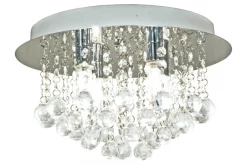 TERESA Plafond Bad 36cm Krom/Klar IP44