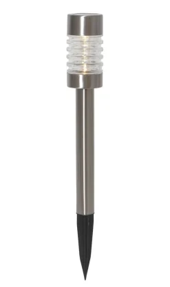 TERNI Solcells-pollare 42cm Silver