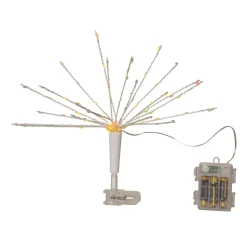 TOPSY Julgransbelysning Toppstjärna Batteri 35cm 100LED Silver