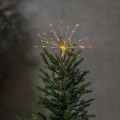 TOPSY Julgransbelysning Toppstjärna Batteri 35cm 100LED Silver