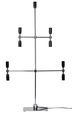 TWICE Ljusstake 9L 91cm Krom