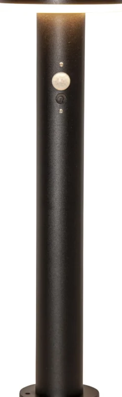 VALLETTA Solcells-pollare Sensor 50cm Svart