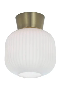 VANJA Plafond 20cm Vit/Matt Mässing