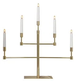 VIDE Ljusstake 5L 53cm Mässing