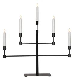 VIDE Ljusstake 5L 53cm Svart