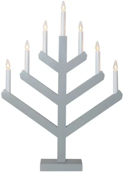 VINGA Ljusstake 7L 62cm Grå