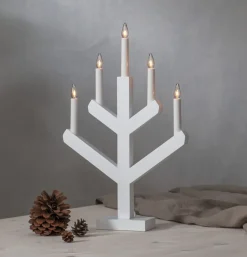 VINGA Ljusstake 5L 50cm Vit