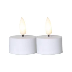 VÄRMELJUS LED-Värmeljus 2-pack 5cm Vit