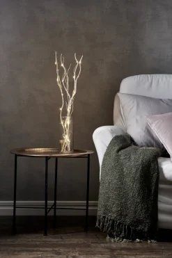 WILLOW DEWDROP Dekorationskvist 8cm 24LED Natur