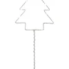 WIRY GRAN Bordsdekoration 16cm 12LED Grå