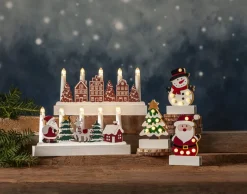 YULETIDE Ljusstake Batteri 5L 28cm Brun