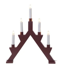ZACK Träljusstake 41cm Röd
