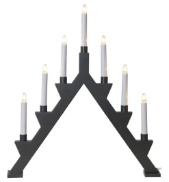 ZACK Träljusstake 7L 53cm Mist Grå